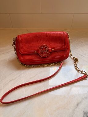 Tory Burch Amanda Mini Crossbody Color Orange